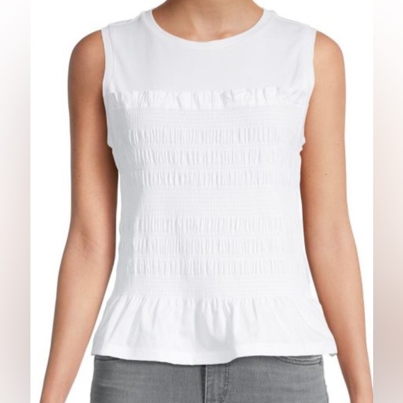 All Saints Ashleigh tank top size US 6 white - Picture 7 of 8